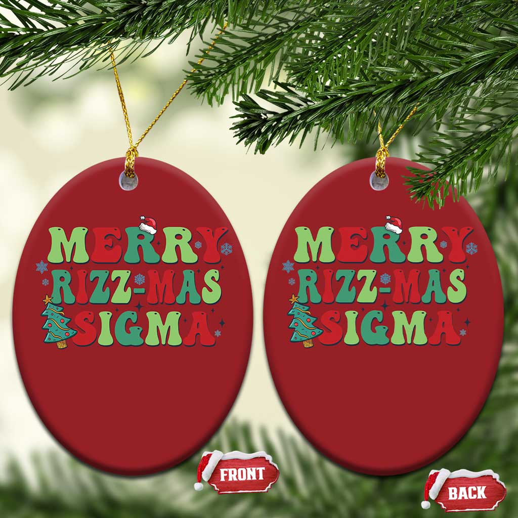 Merry Rizz Mas Sigmas Christmas Ornament TS09