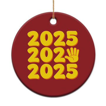 Funny Happy New Year 2025 Christmas Ornament TS09