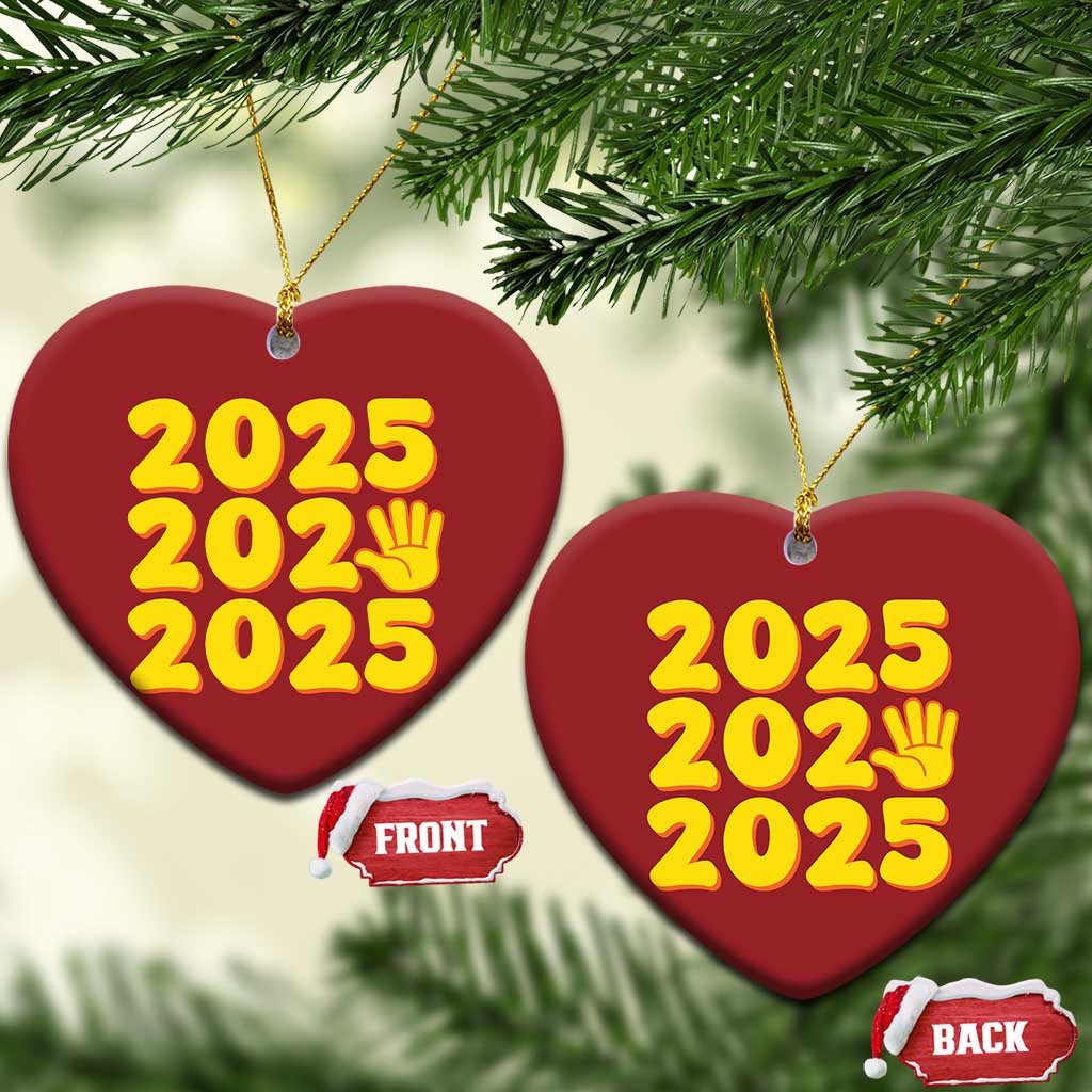 Funny Happy New Year 2025 Christmas Ornament TS09