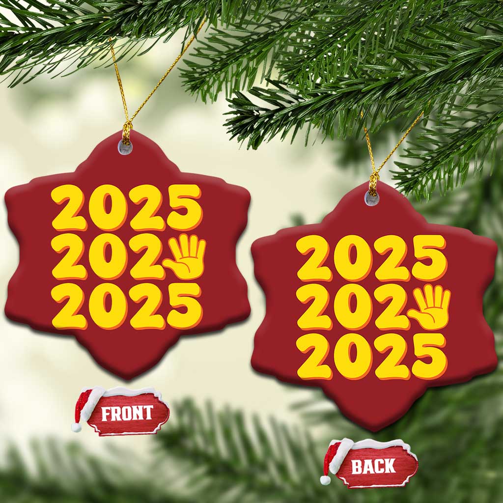 Funny Happy New Year 2025 Christmas Ornament TS09