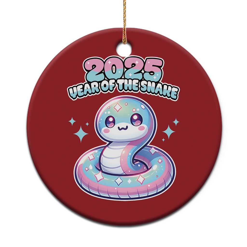 Year Of The Snake 2025 Christmas Ornament Cute Snake Happy New Year TS09