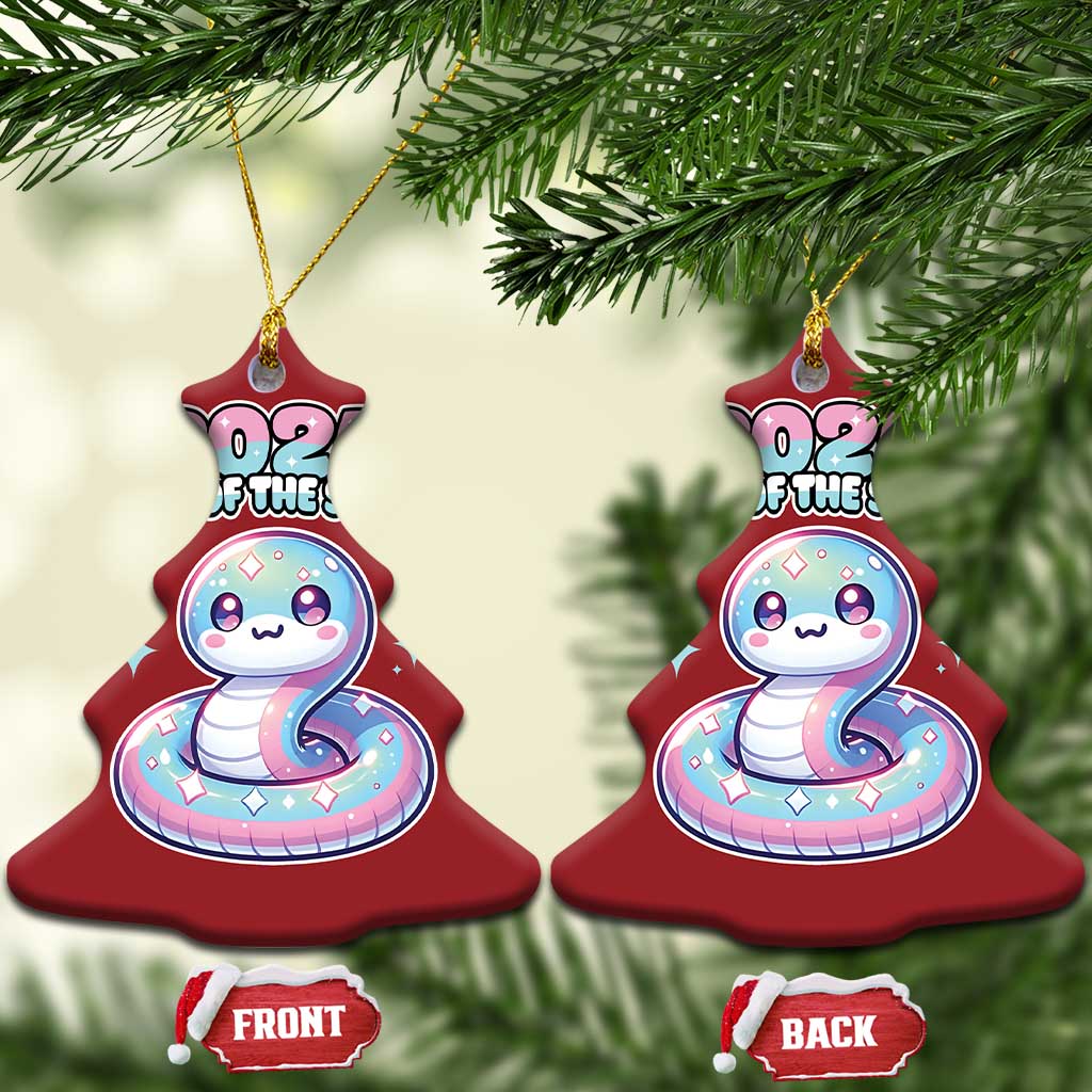 Year Of The Snake 2025 Christmas Ornament Cute Snake Happy New Year TS09