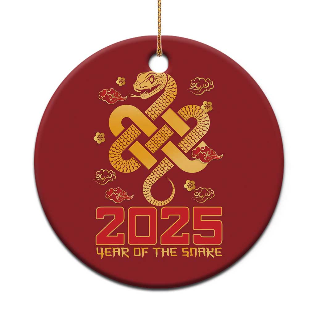 Year Of The Snake 2025 Christmas Ornament Lunar New Year Chinese Traditional TS09