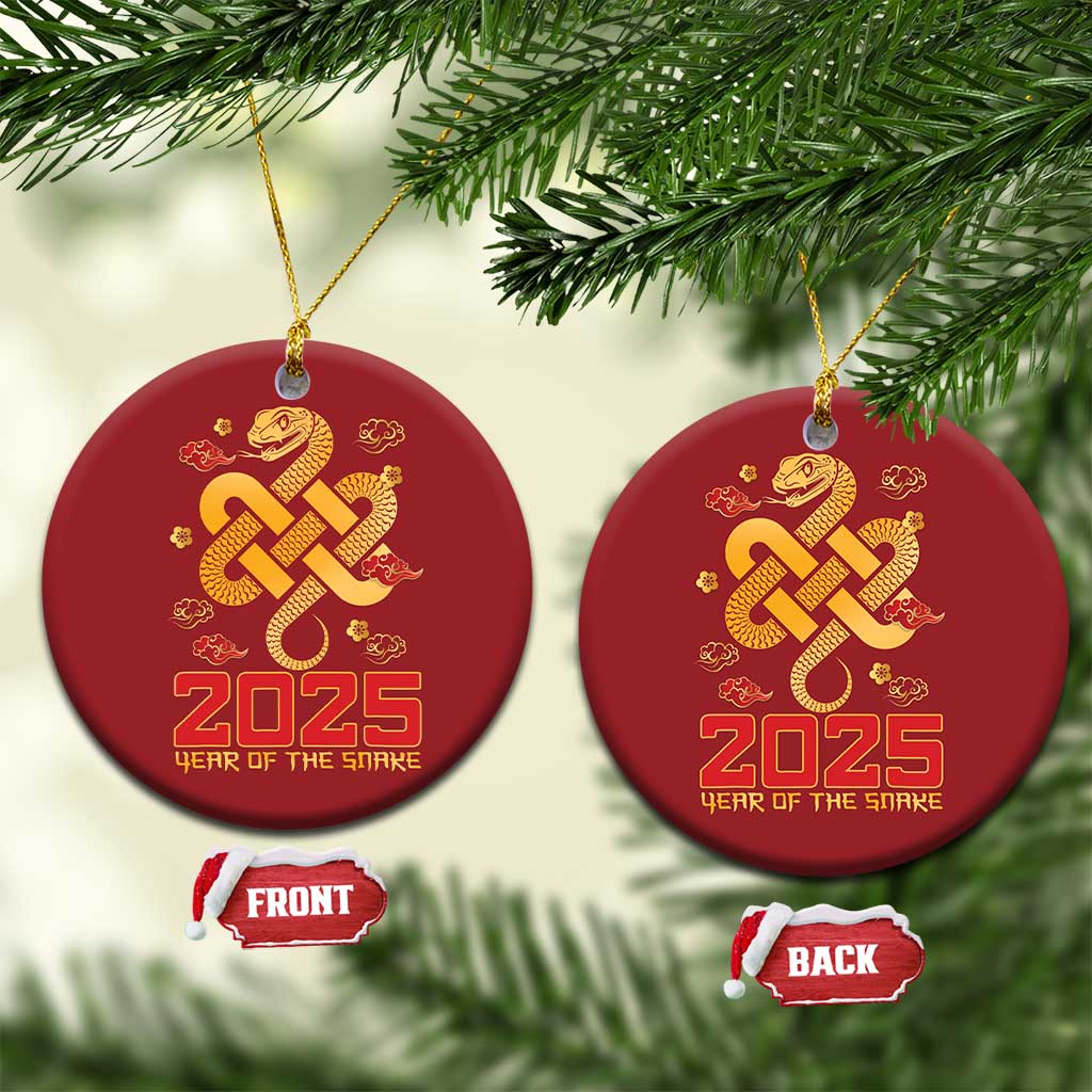 Year Of The Snake 2025 Christmas Ornament Lunar New Year Chinese Traditional TS09