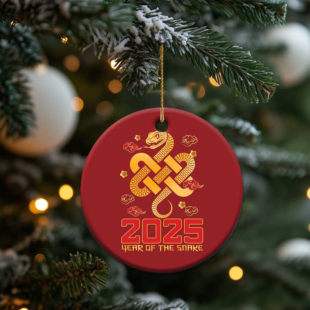 Year Of The Snake 2025 Christmas Ornament Lunar New Year Chinese Traditional TS09