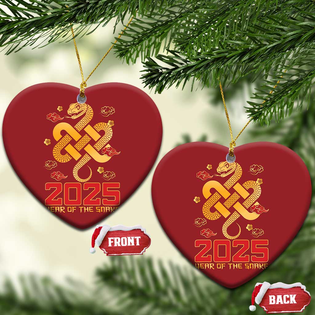 Year Of The Snake 2025 Christmas Ornament Lunar New Year Chinese Traditional TS09
