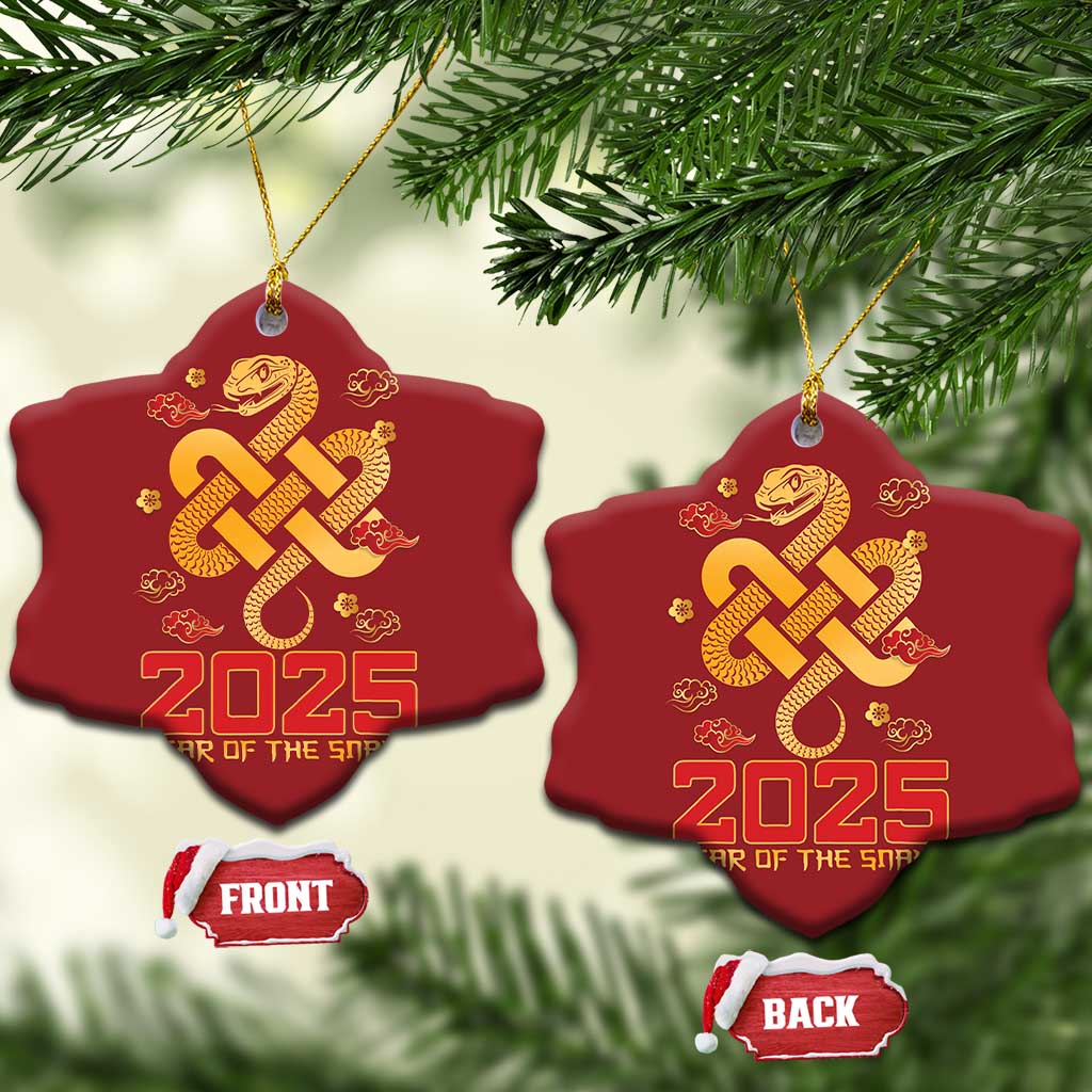 Year Of The Snake 2025 Christmas Ornament Lunar New Year Chinese Traditional TS09