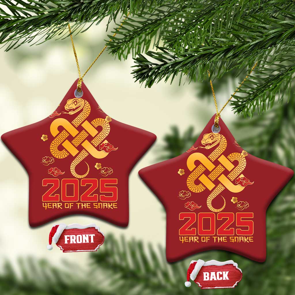 Year Of The Snake 2025 Christmas Ornament Lunar New Year Chinese Traditional TS09