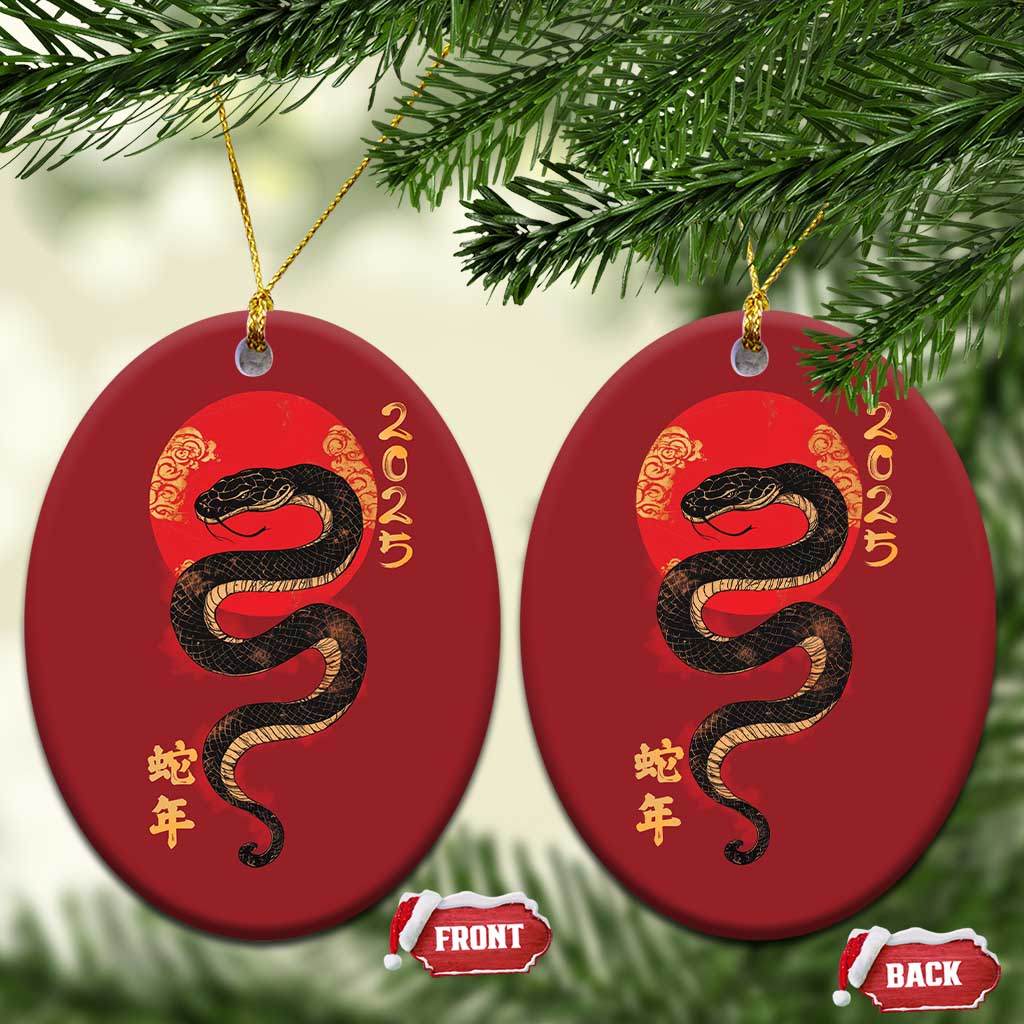 Year Of The Snake 2025 Christmas Ornament Lunar New Year Chinese Snake TS09