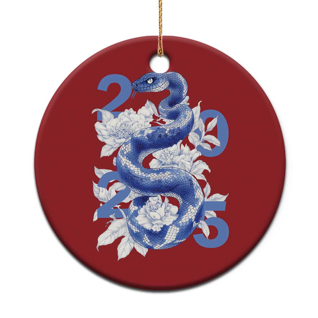 Year Of The Snake 2025 Christmas Ornament Chinese New Year Blue Snake TS09
