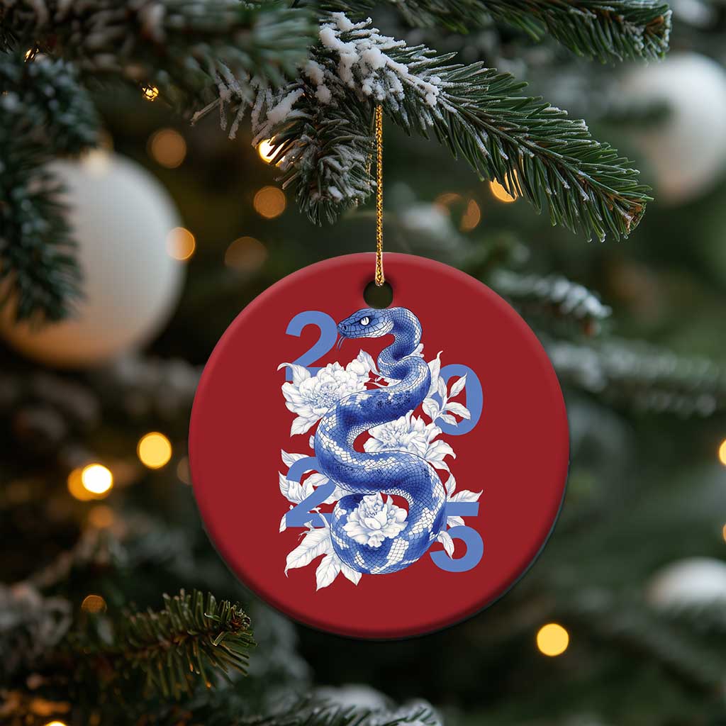 Year Of The Snake 2025 Christmas Ornament Chinese New Year Blue Snake TS09