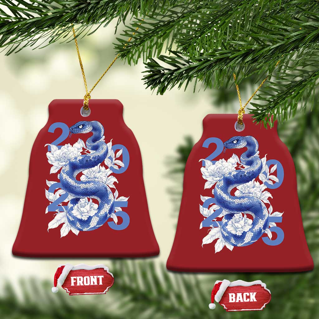 Year Of The Snake 2025 Christmas Ornament Chinese New Year Blue Snake TS09