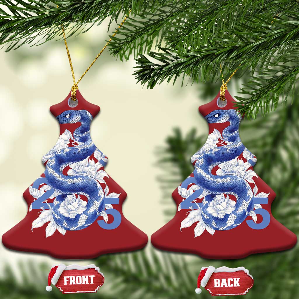 Year Of The Snake 2025 Christmas Ornament Chinese New Year Blue Snake TS09