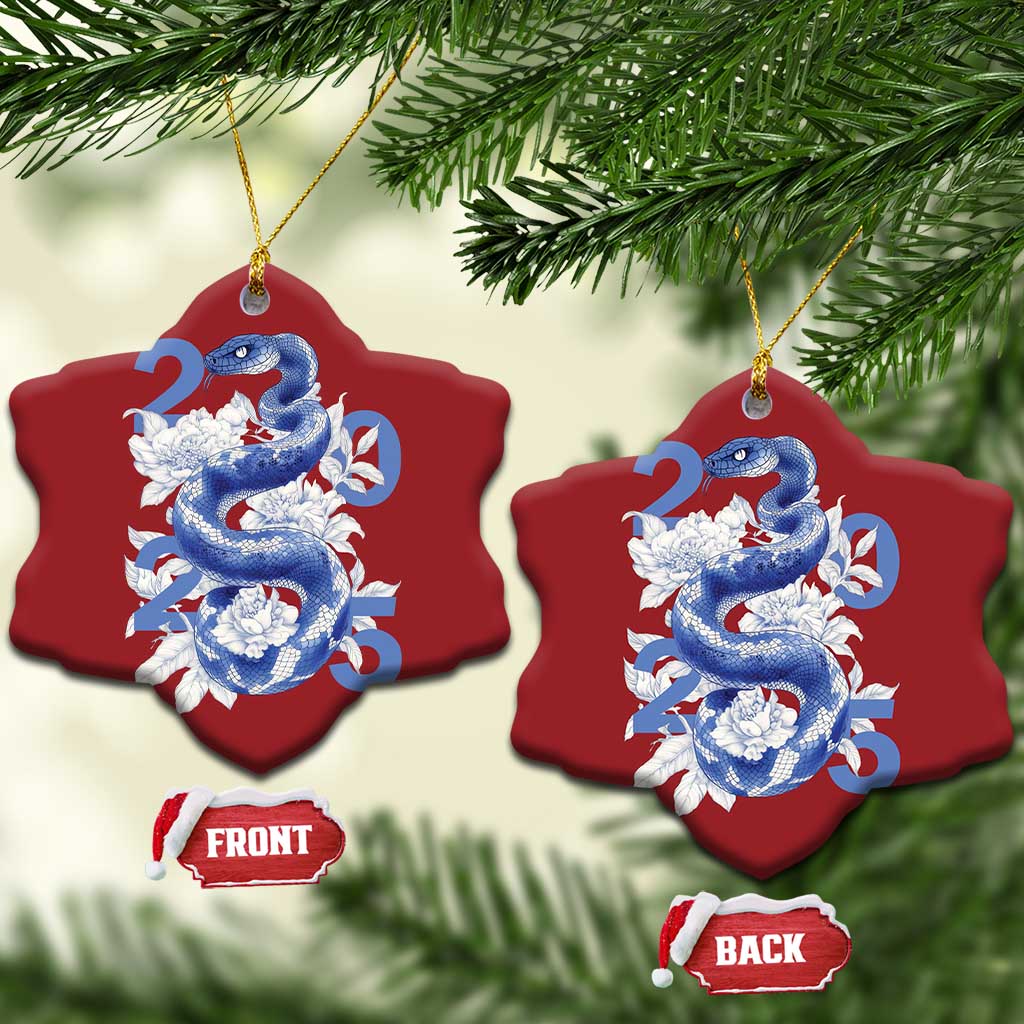 Year Of The Snake 2025 Christmas Ornament Chinese New Year Blue Snake TS09