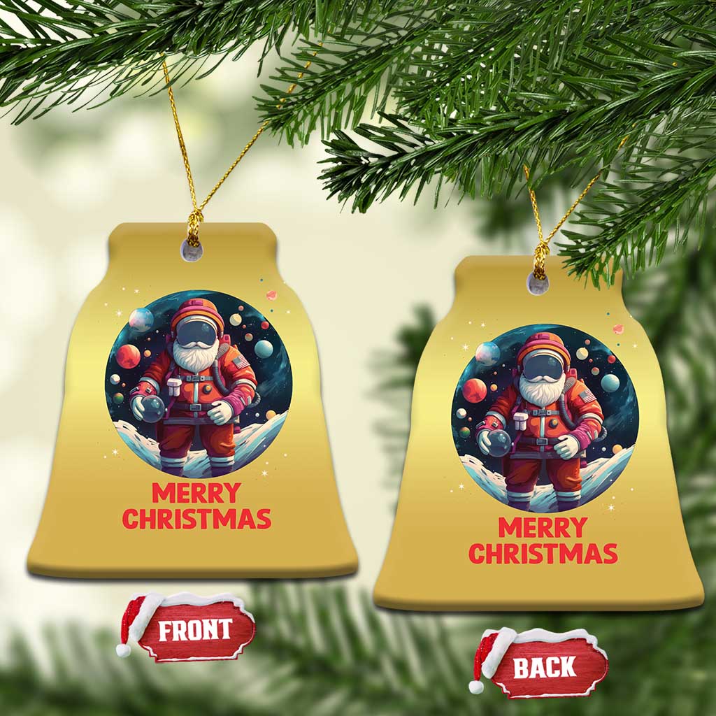 Santa Astronaut Xmas Space Colorful Planet Christmas Ornament TS09