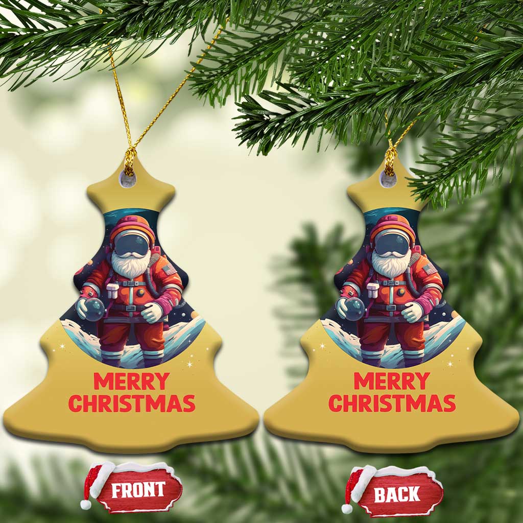 Santa Astronaut Xmas Space Colorful Planet Christmas Ornament TS09