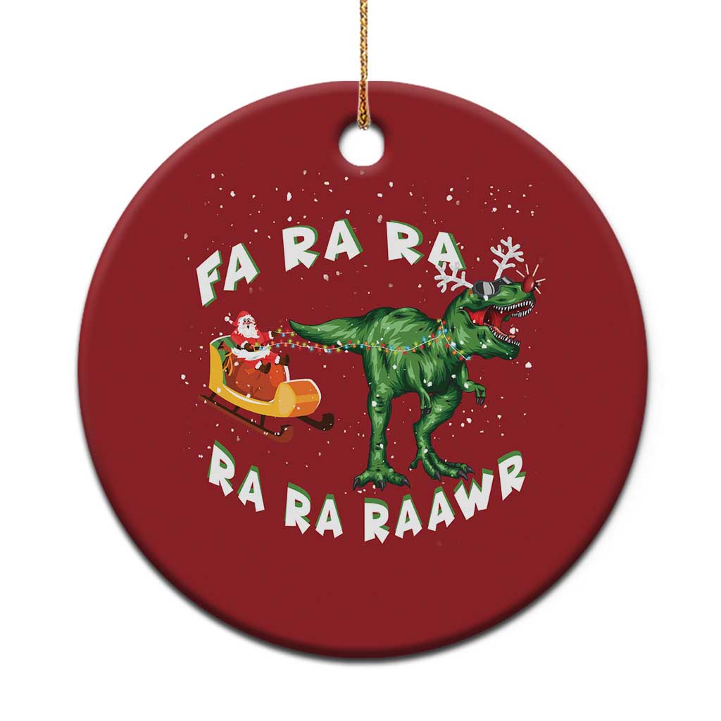 Christmas Tree Rex Fa Ra Rawr Dinosaur Christmas Ornament TS09