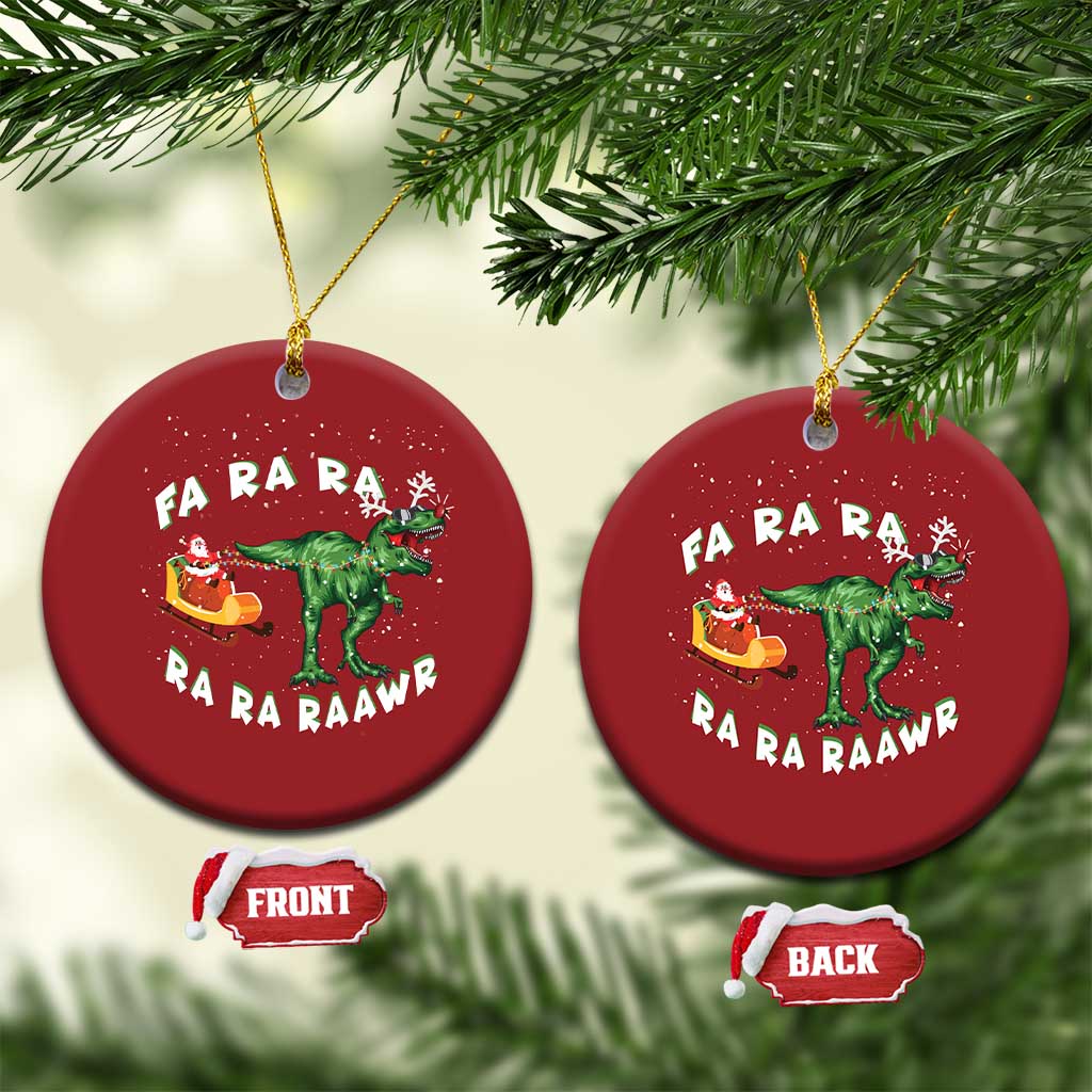 Christmas Tree Rex Fa Ra Rawr Dinosaur Christmas Ornament TS09