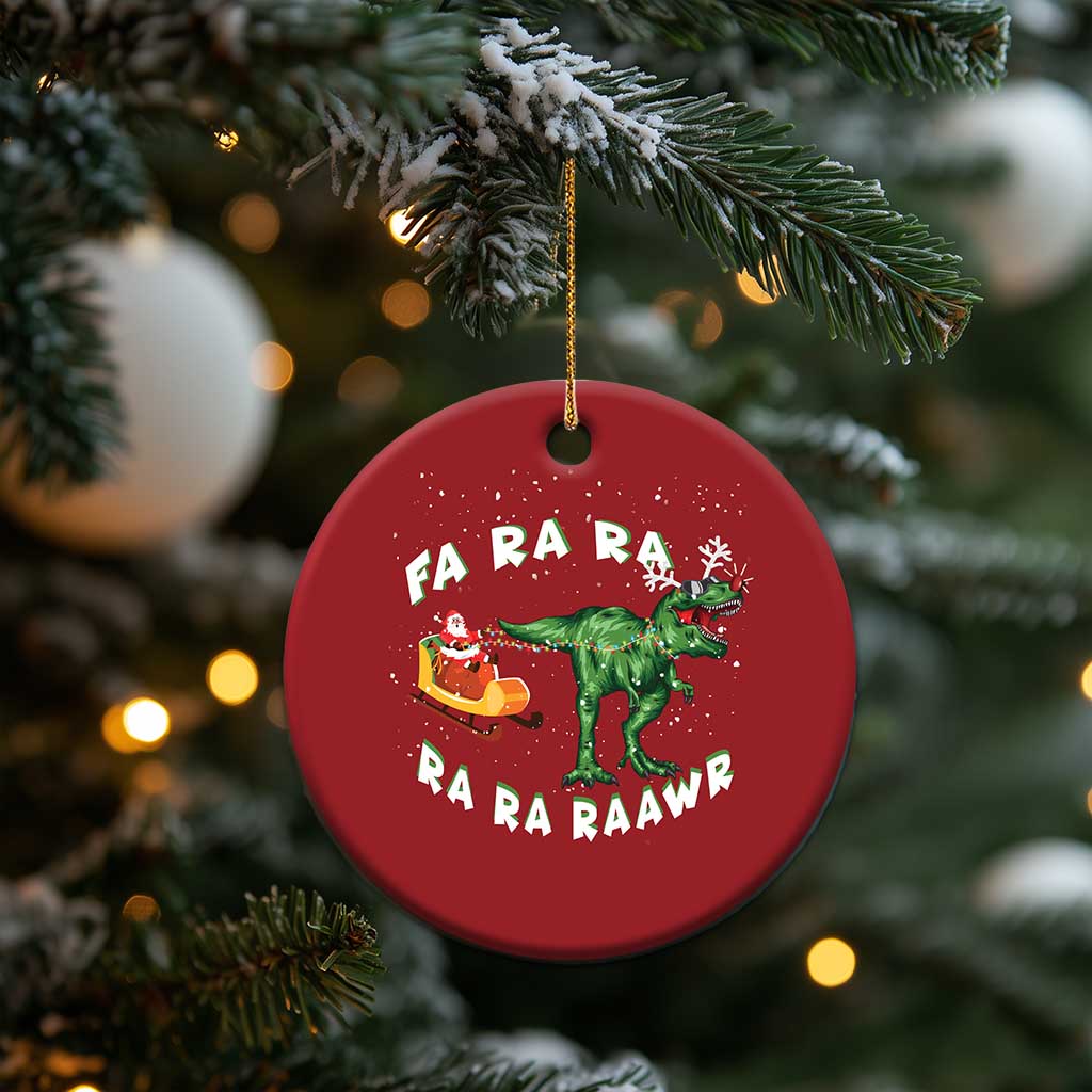 Christmas Tree Rex Fa Ra Rawr Dinosaur Christmas Ornament TS09