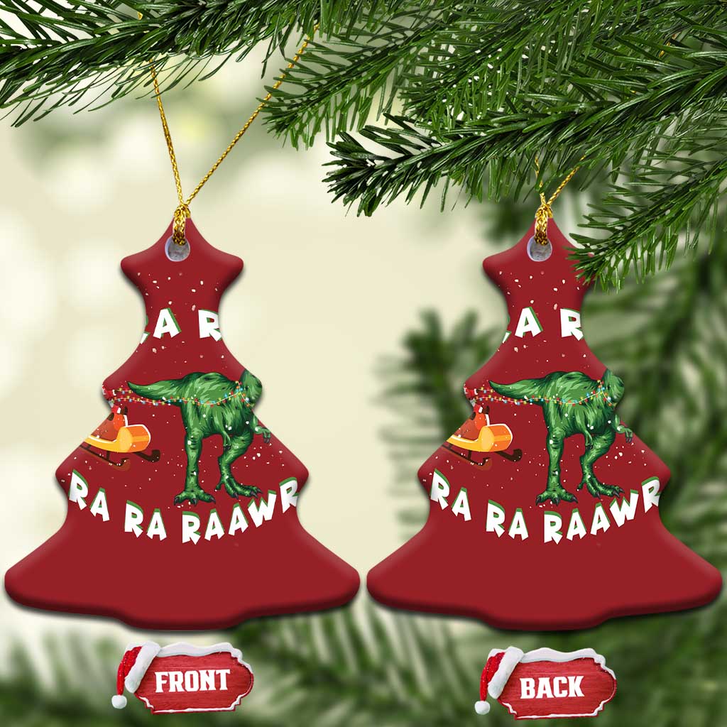 Christmas Tree Rex Fa Ra Rawr Dinosaur Christmas Ornament TS09