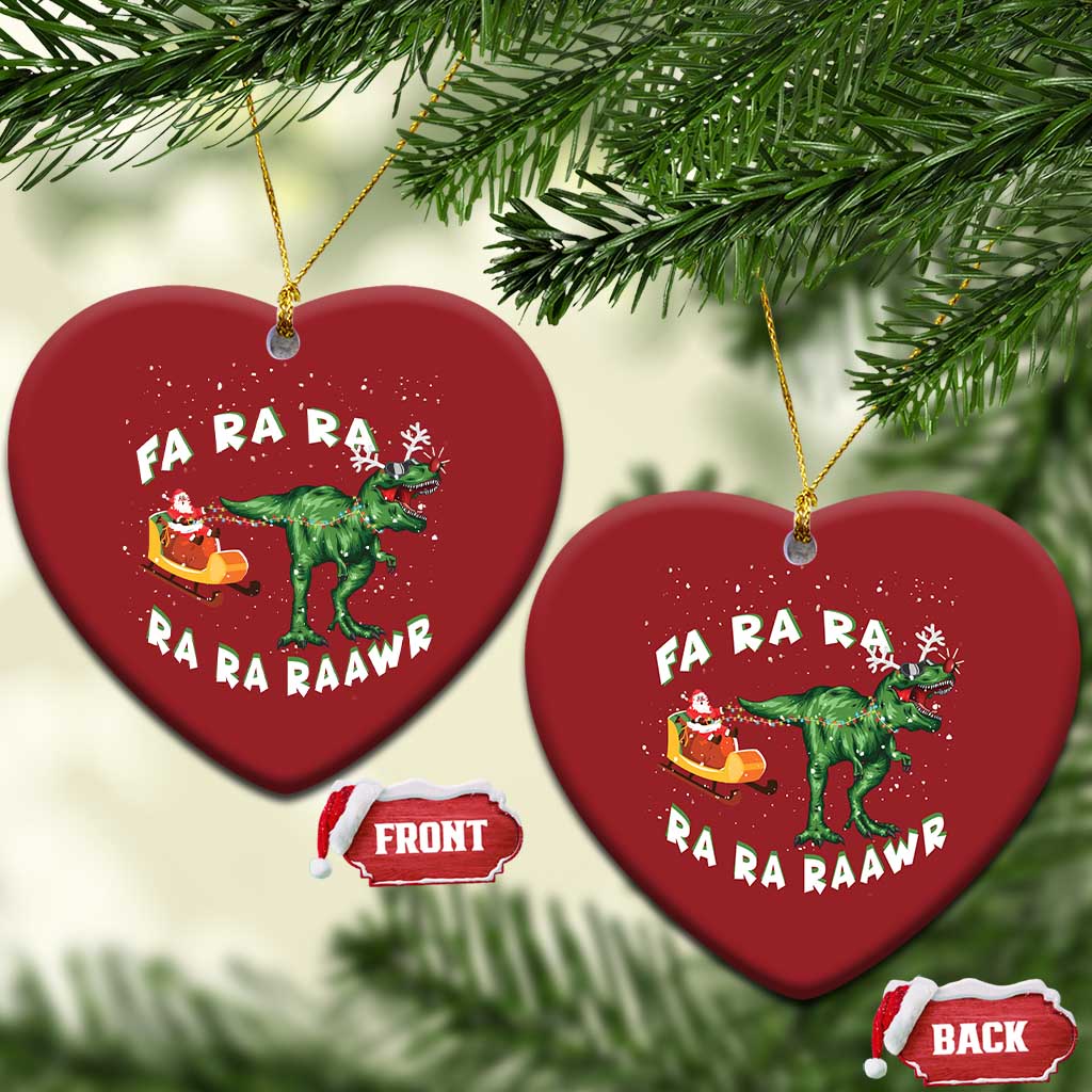 Christmas Tree Rex Fa Ra Rawr Dinosaur Christmas Ornament TS09