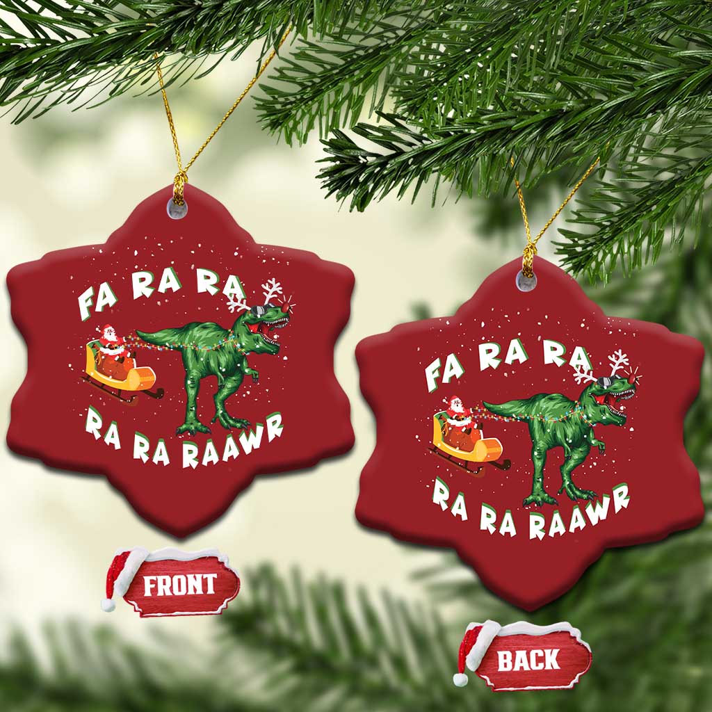 Christmas Tree Rex Fa Ra Rawr Dinosaur Christmas Ornament TS09