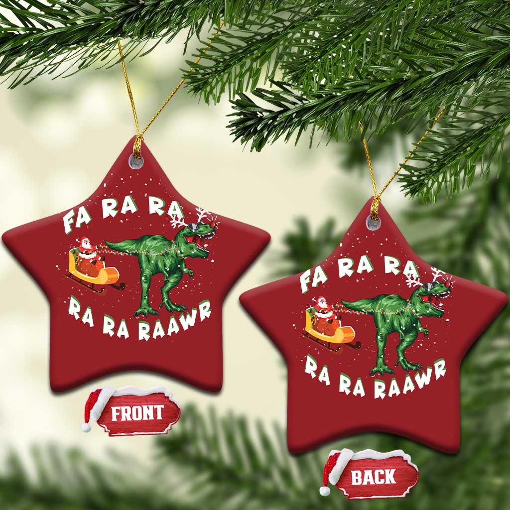 Christmas Tree Rex Fa Ra Rawr Dinosaur Christmas Ornament TS09