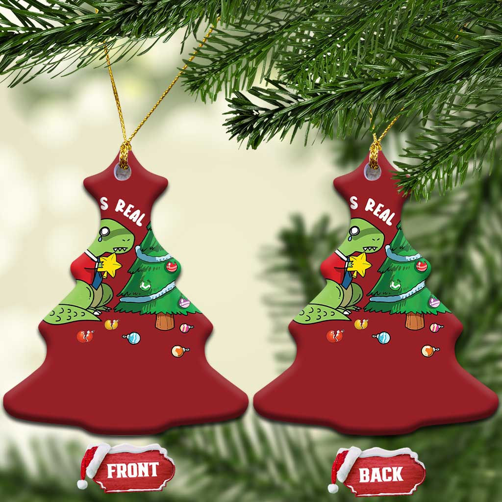 Christmas Cute Dinosaur Christmas Ornament Struggle Is Real TS09