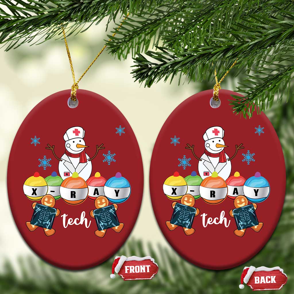 Funny Xmas Christmas Ornament Snowman Nurse Xray Gingerbread TS09