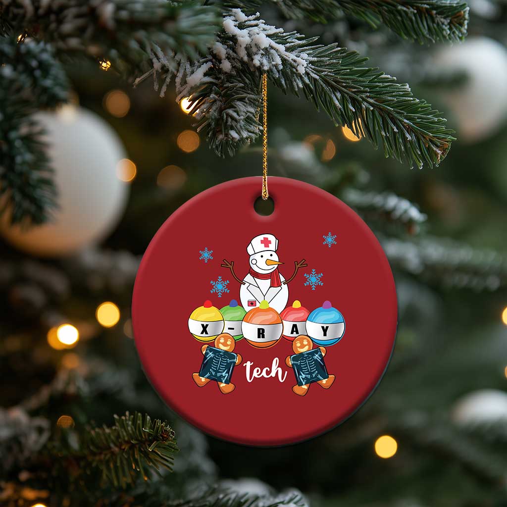 Funny Xmas Christmas Ornament Snowman Nurse Xray Gingerbread TS09