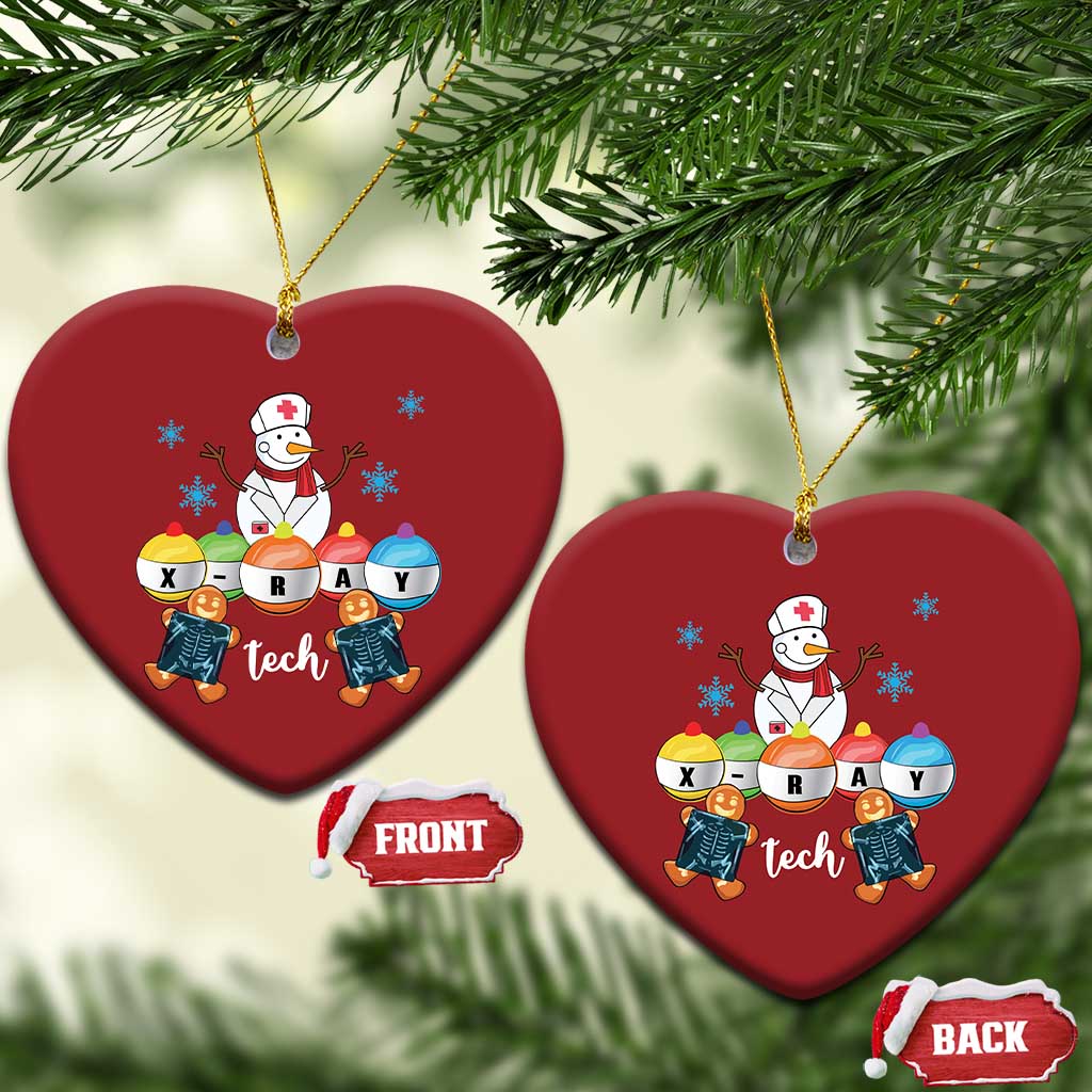 Funny Xmas Christmas Ornament Snowman Nurse Xray Gingerbread TS09