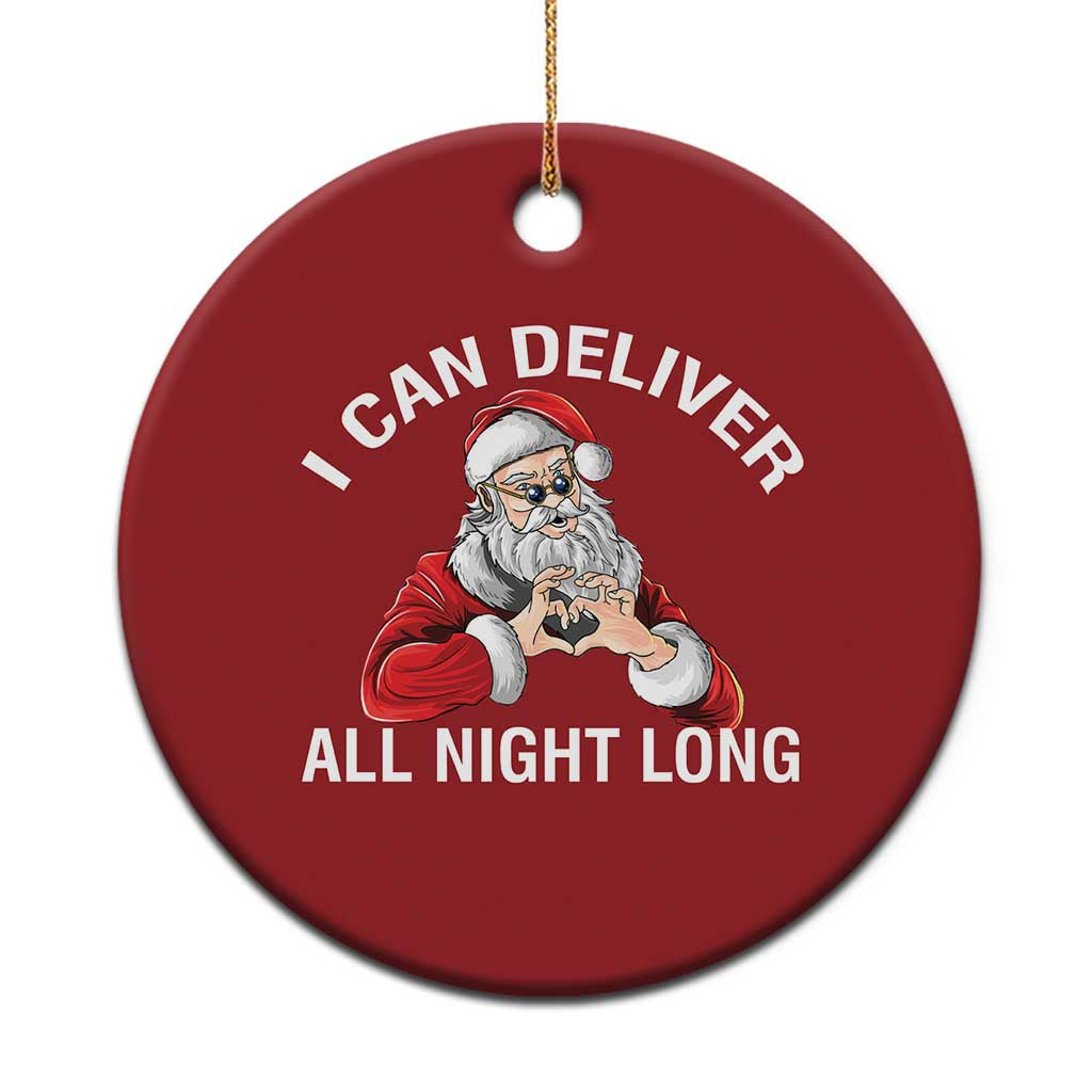 Funny Xmas Christmas Ornament I Can Deliver All Night Long TS09