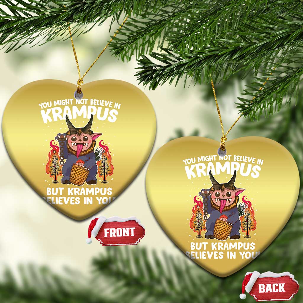 Cute Krampus Christmas Ornament Believes In You Germanic Christmas Demon Horror TS09