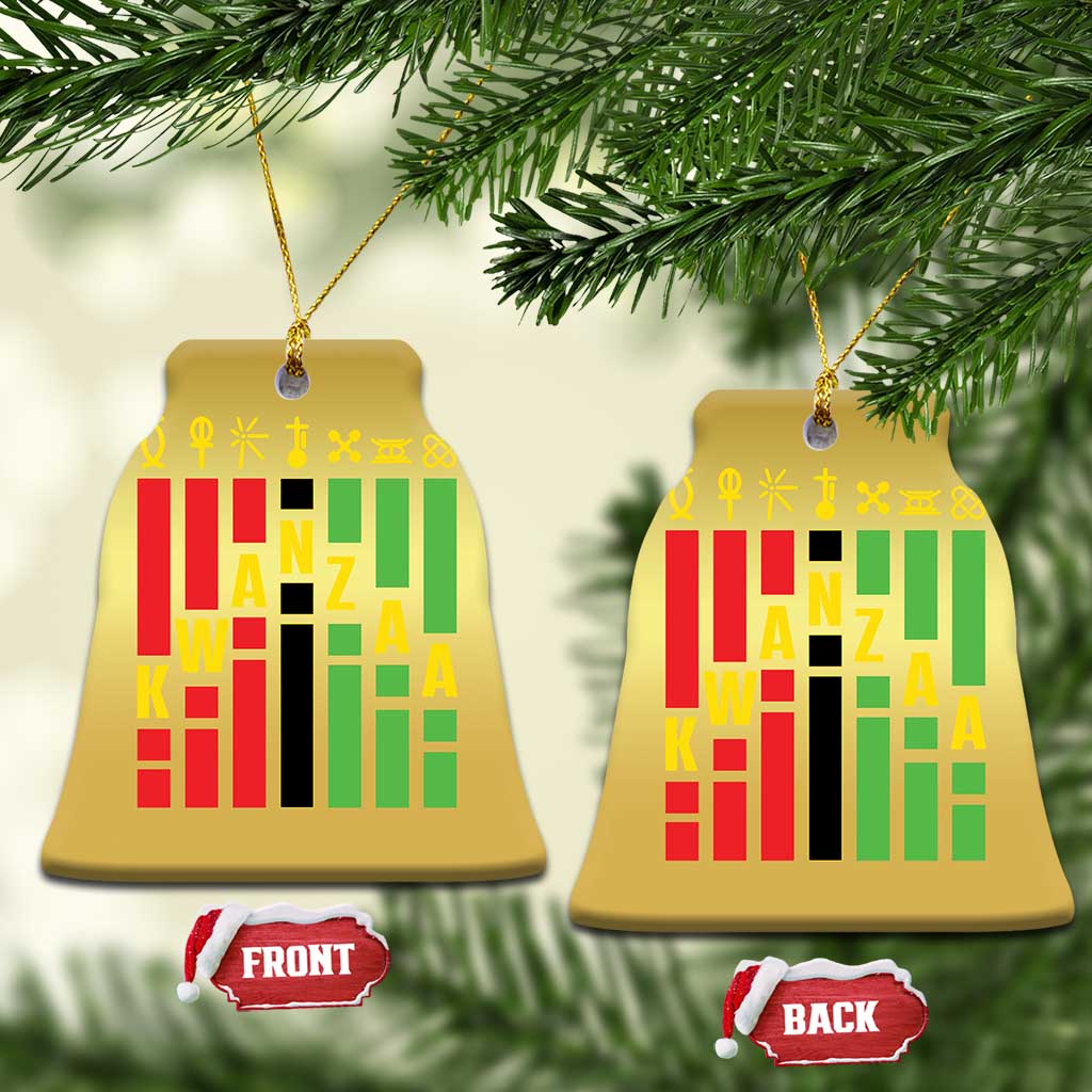 7 Principles Of Kwanzaa African American Christmas Ornament TS09