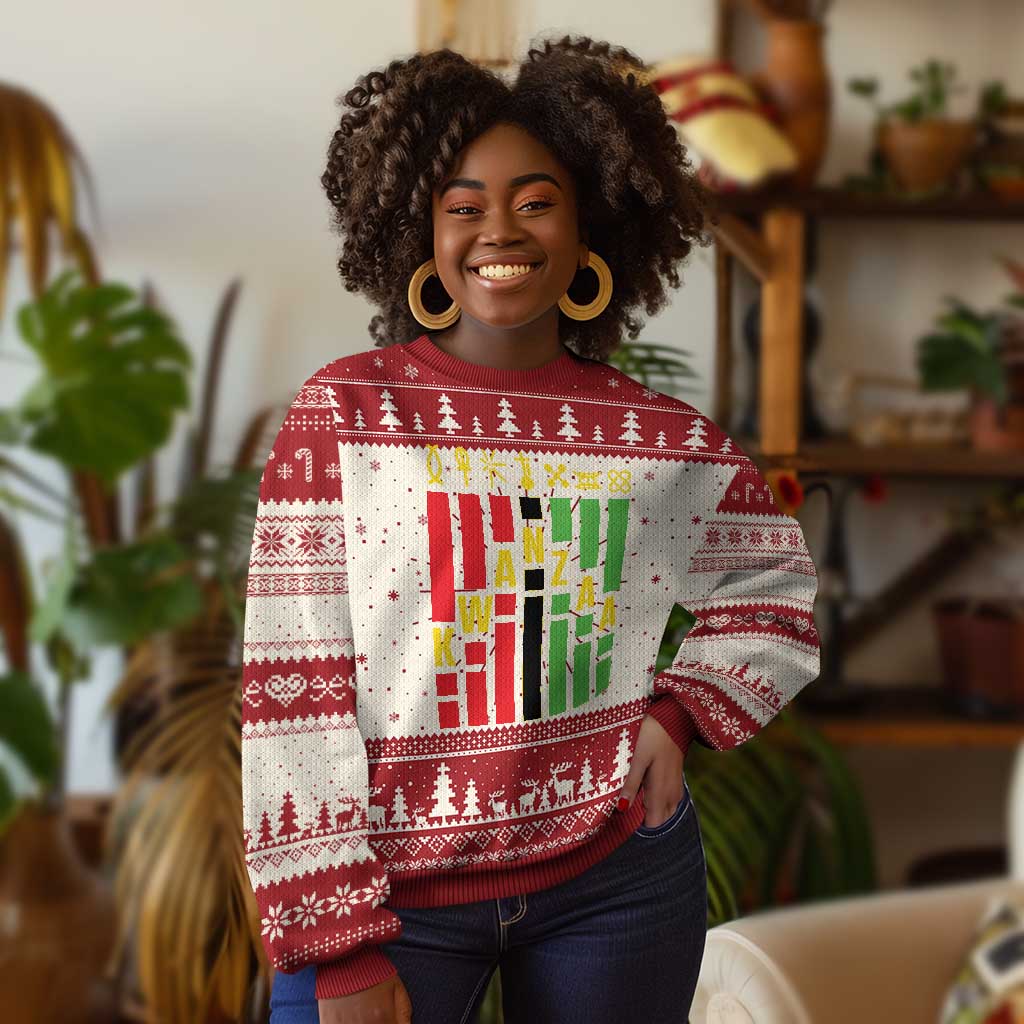 7 Principles Of Kwanzaa Ugly Christmas Sweater African American Christmas TS09