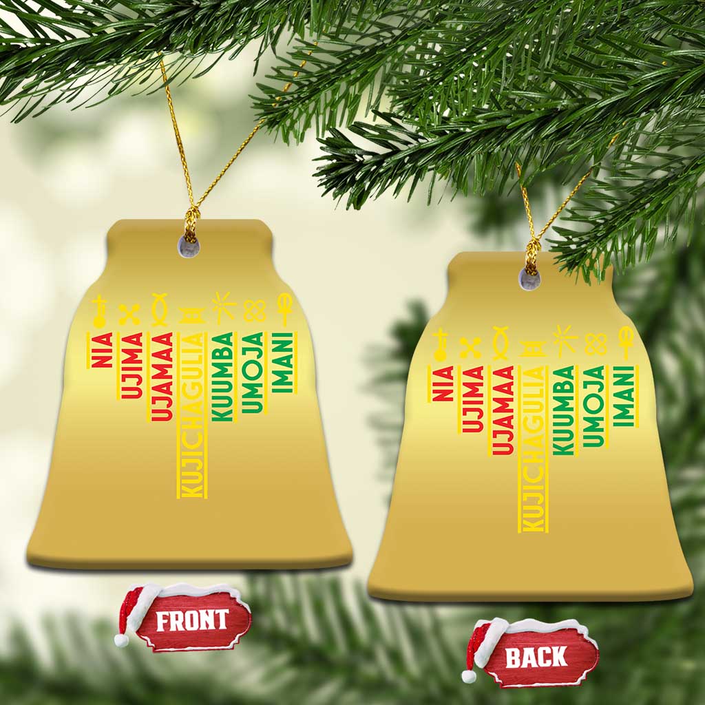 African American 7 Principles Of Kwanzaa Christmas Ornament TS09