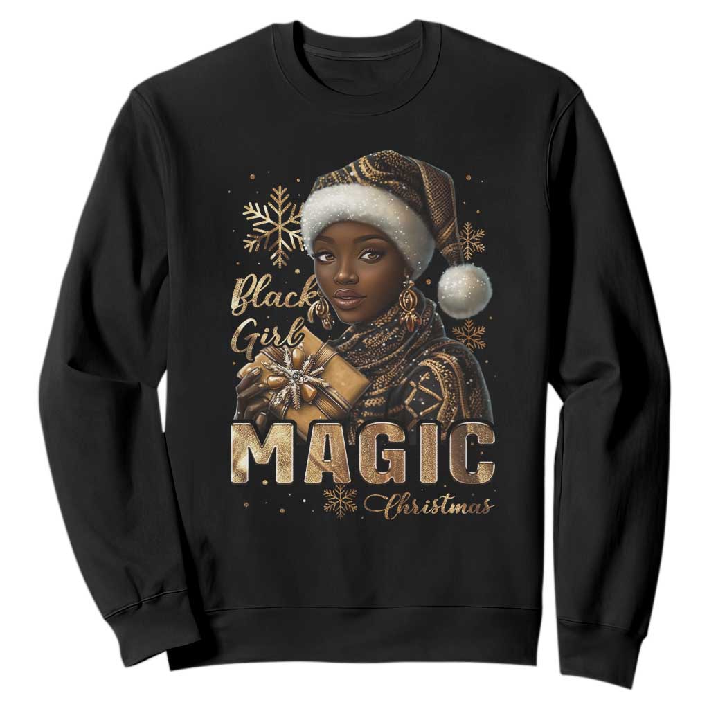 Christmas Melanin Black Girl Magic Sweatshirt TS09