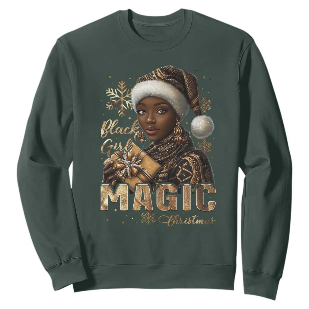 Christmas Melanin Black Girl Magic Sweatshirt TS09