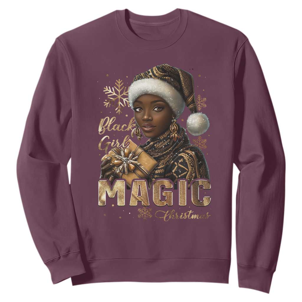 Christmas Melanin Black Girl Magic Sweatshirt TS09