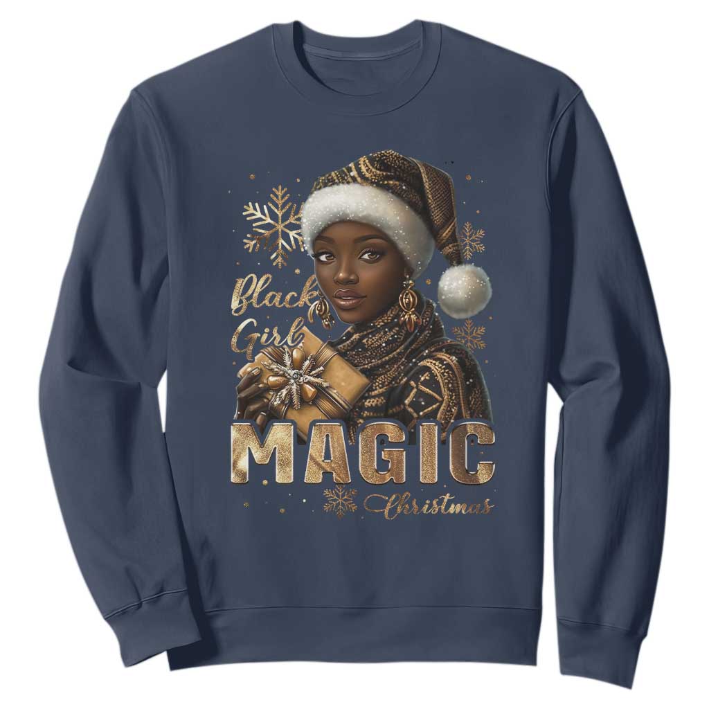 Christmas Melanin Black Girl Magic Sweatshirt TS09