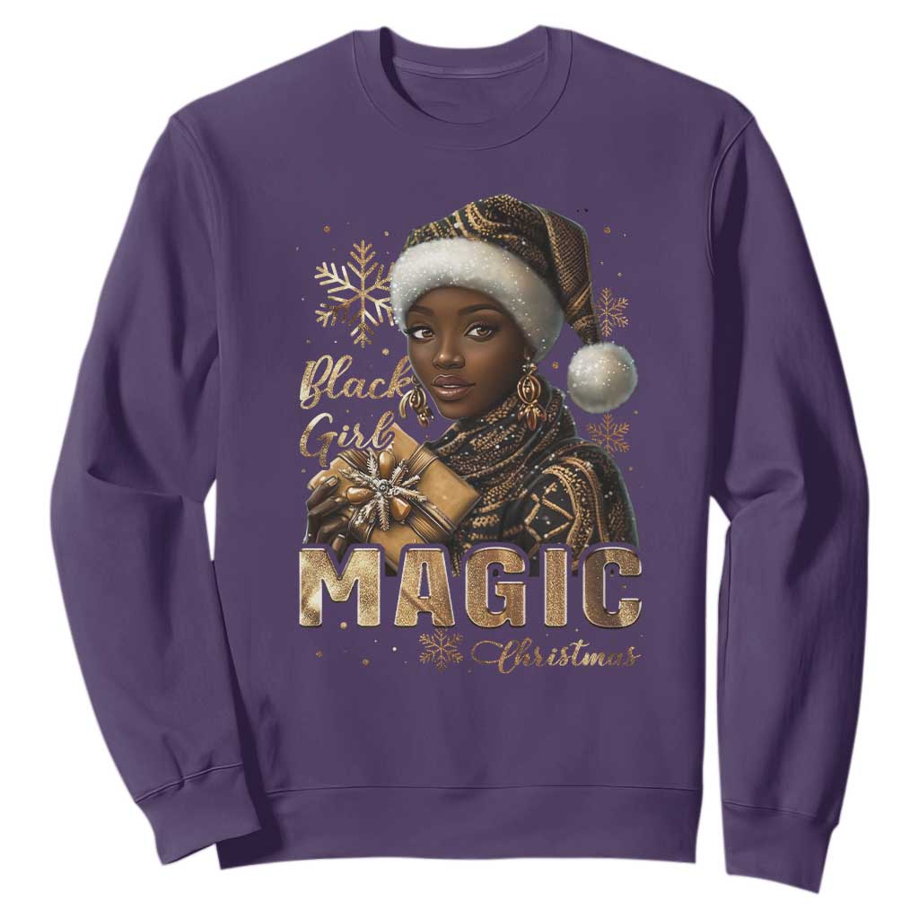 Christmas Melanin Black Girl Magic Sweatshirt TS09