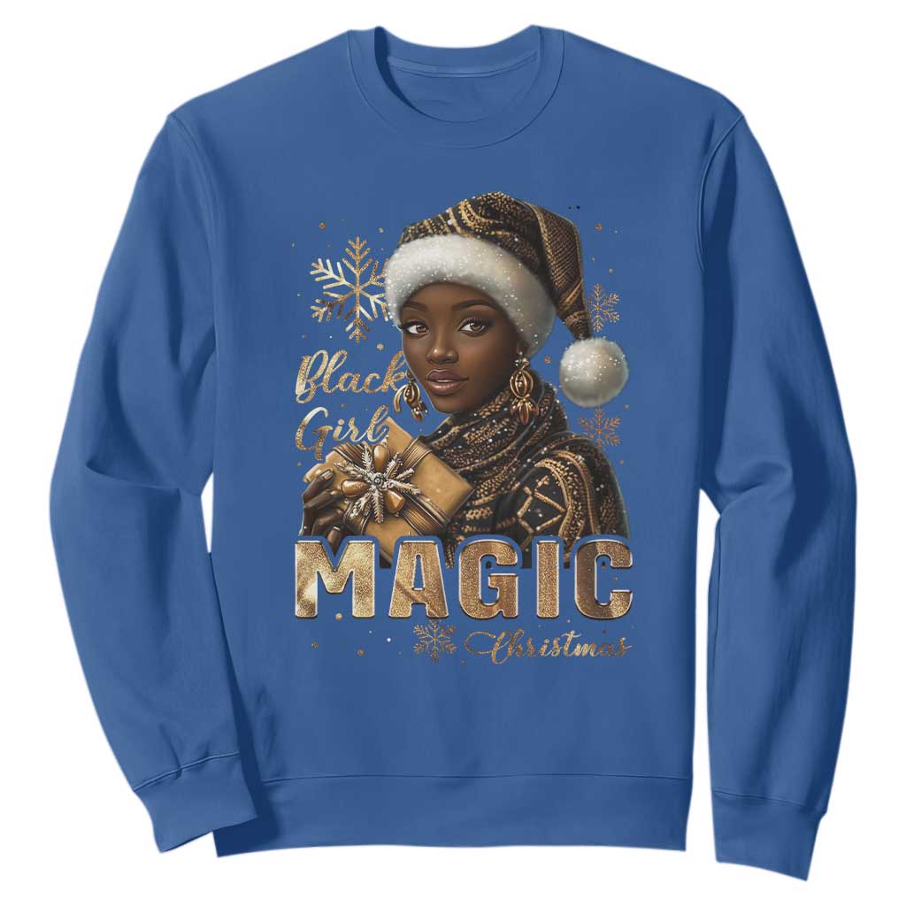 Christmas Melanin Black Girl Magic Sweatshirt TS09