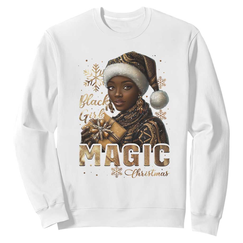 Christmas Melanin Black Girl Magic Sweatshirt TS09