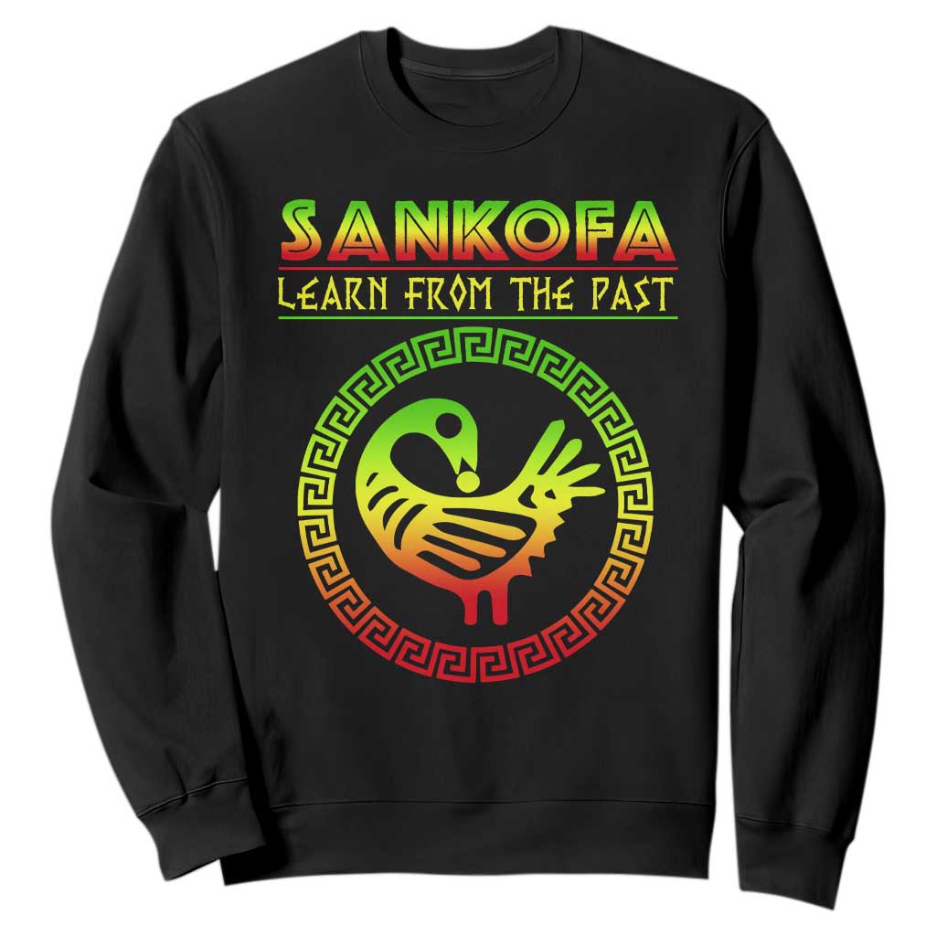Black History Month Sweatshirt Sankofa Learn From The Past African Bird Melanin TS09