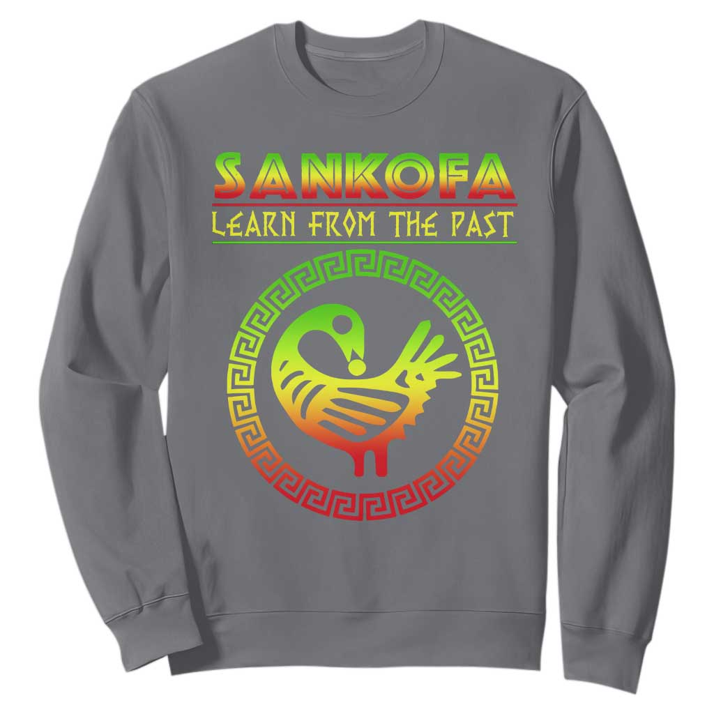 Black History Month Sweatshirt Sankofa Learn From The Past African Bird Melanin TS09