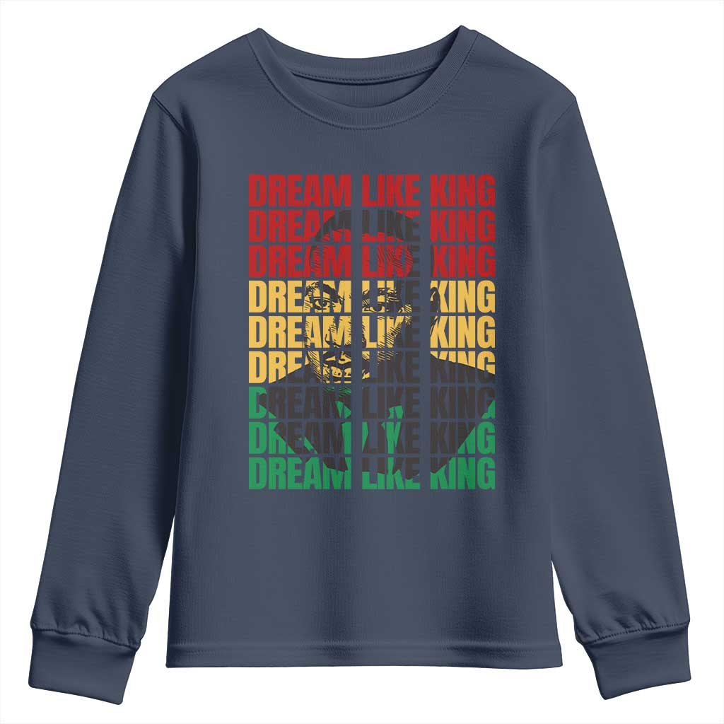 Martin Luther King Jr. Youth Sweatshirt Dream Like King MLK Civil Rights Leaders BHM Black Pride TS09