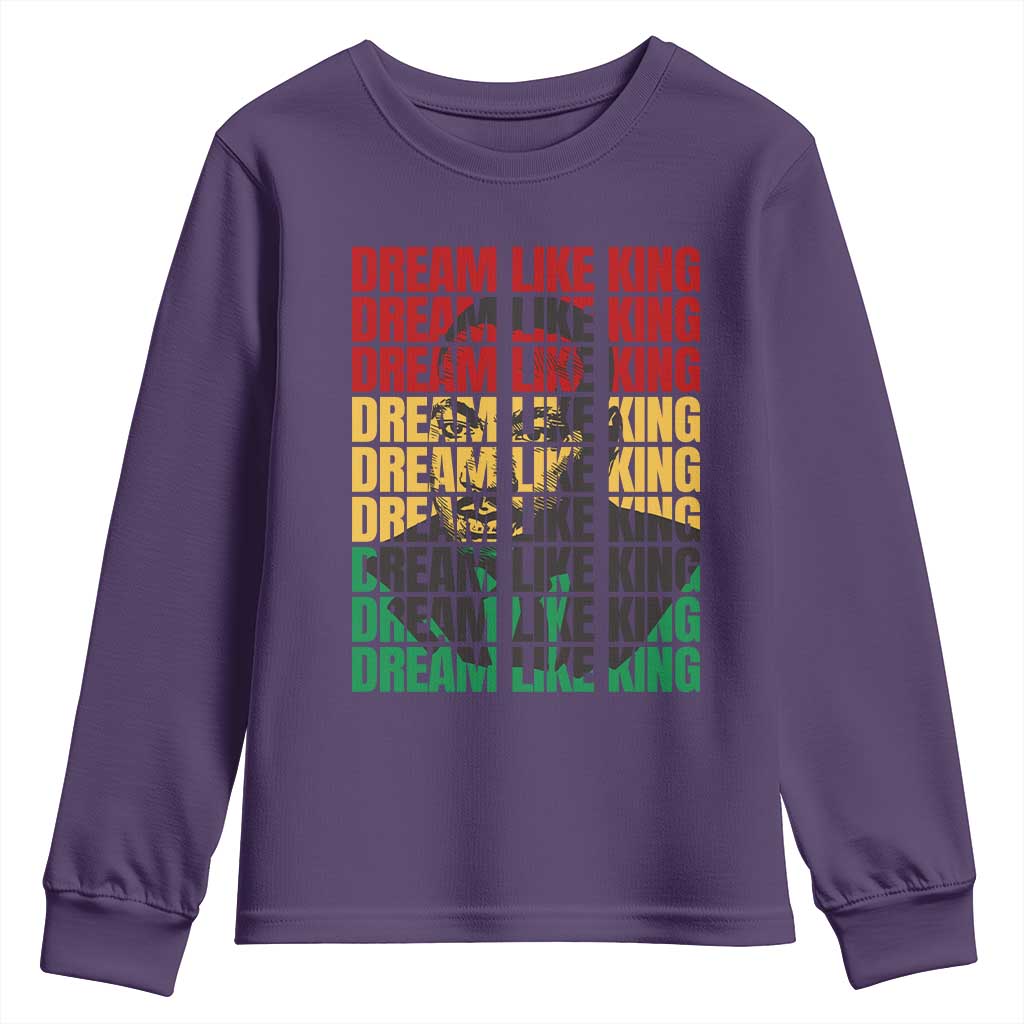 Martin Luther King Jr. Youth Sweatshirt Dream Like King MLK Civil Rights Leaders BHM Black Pride TS09