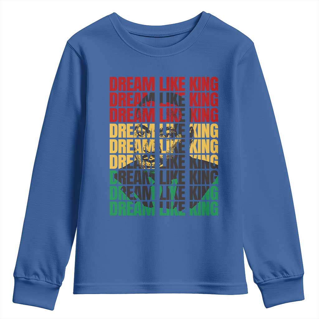 Martin Luther King Jr. Youth Sweatshirt Dream Like King MLK Civil Rights Leaders BHM Black Pride TS09