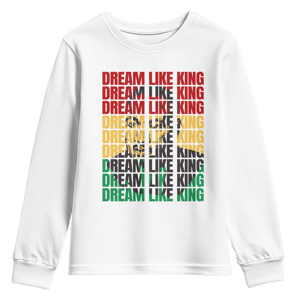 Martin Luther King Jr. Youth Sweatshirt Dream Like King MLK Civil Rights Leaders BHM Black Pride TS09