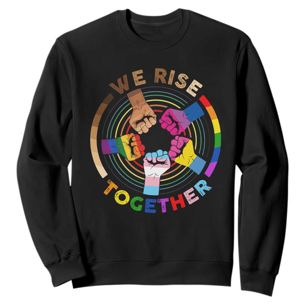 Black History Month Sweatshirt We Rise Together Equality Awesome Melanin LGBT TS09